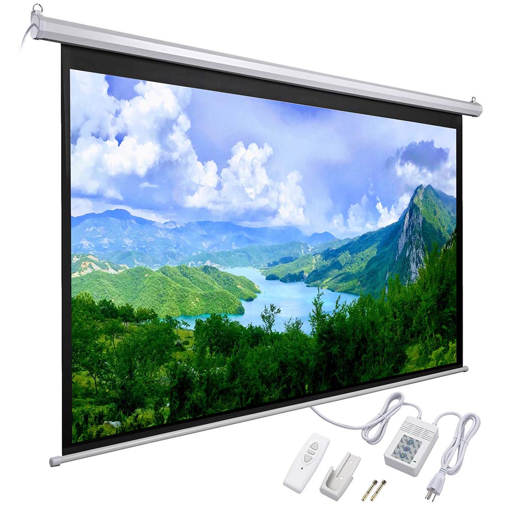 InstaHibit Retractable Electric Projection Screen 92