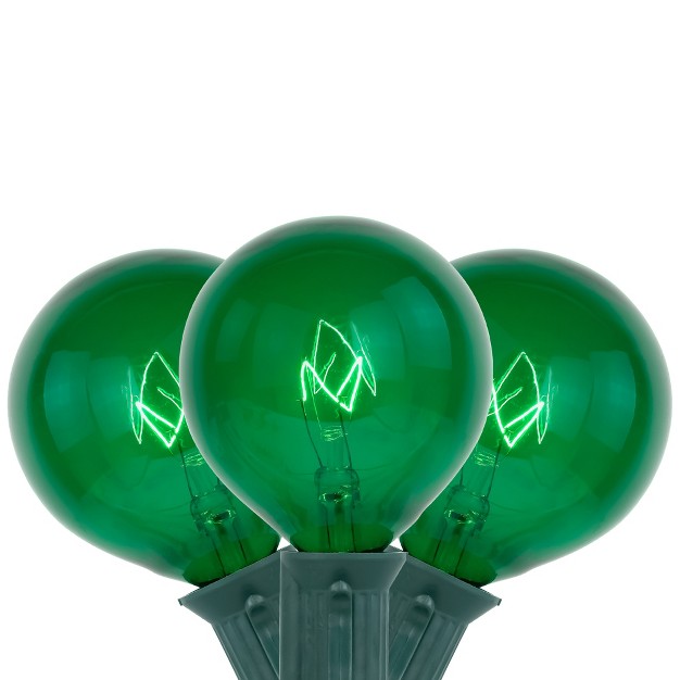 Northlight 10 count Green G50 Globe Christmas Patio Lights 9ft Green Wire