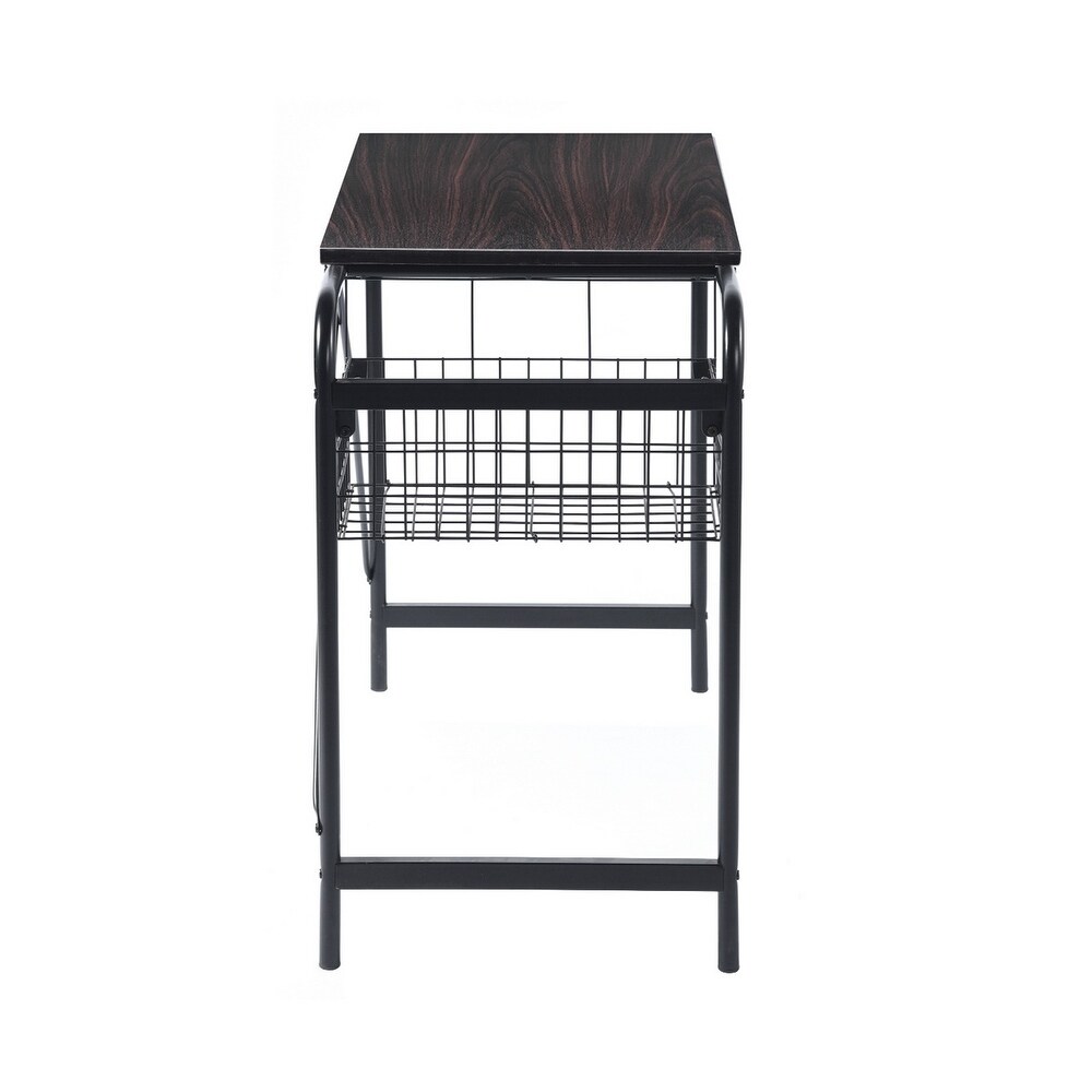 Modern Style Computer Desk/ Home office desk With Wire Storage Basket Easy Assembly Suitable for Home and Business Ect