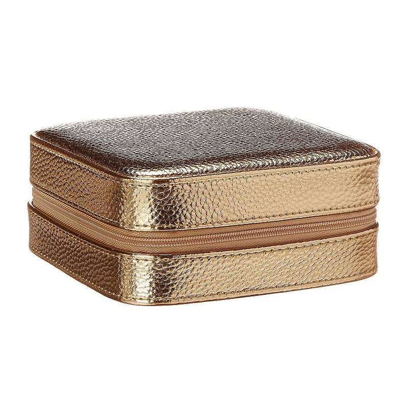 Mele and Co. Metallic Faux-Leather Luna Travel Jewelry Case