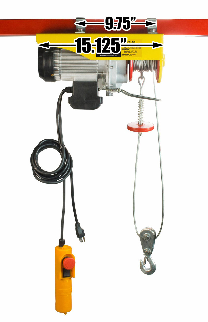 Steel Dragon Tools 1320 LBS Mini Electric Wire Cable Hoist