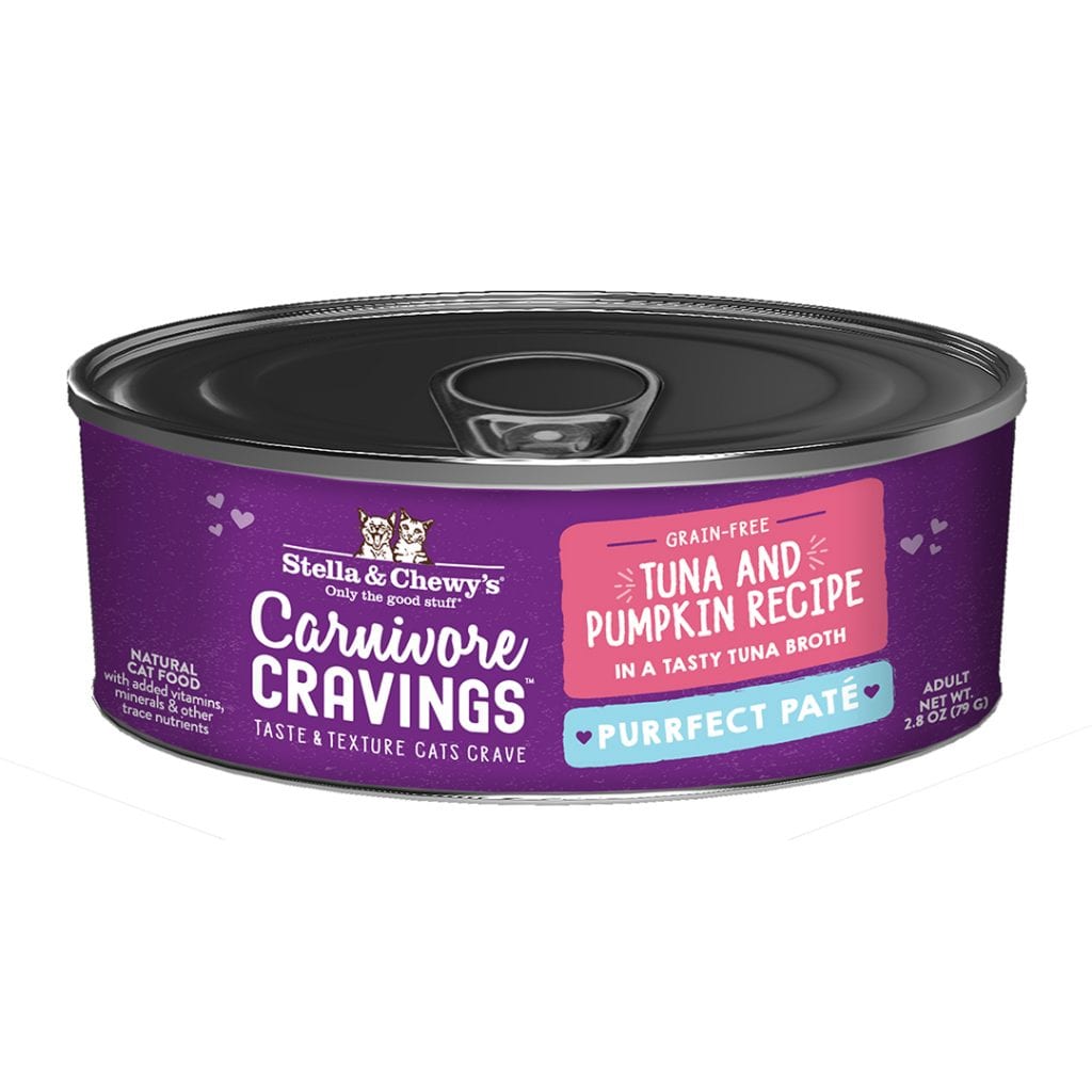 Stella  Chewys Canivore Cravings Tuna  Pumpkin Pate Canned Cat Food