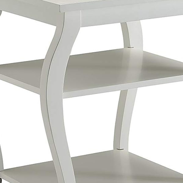 Becci End Table， White