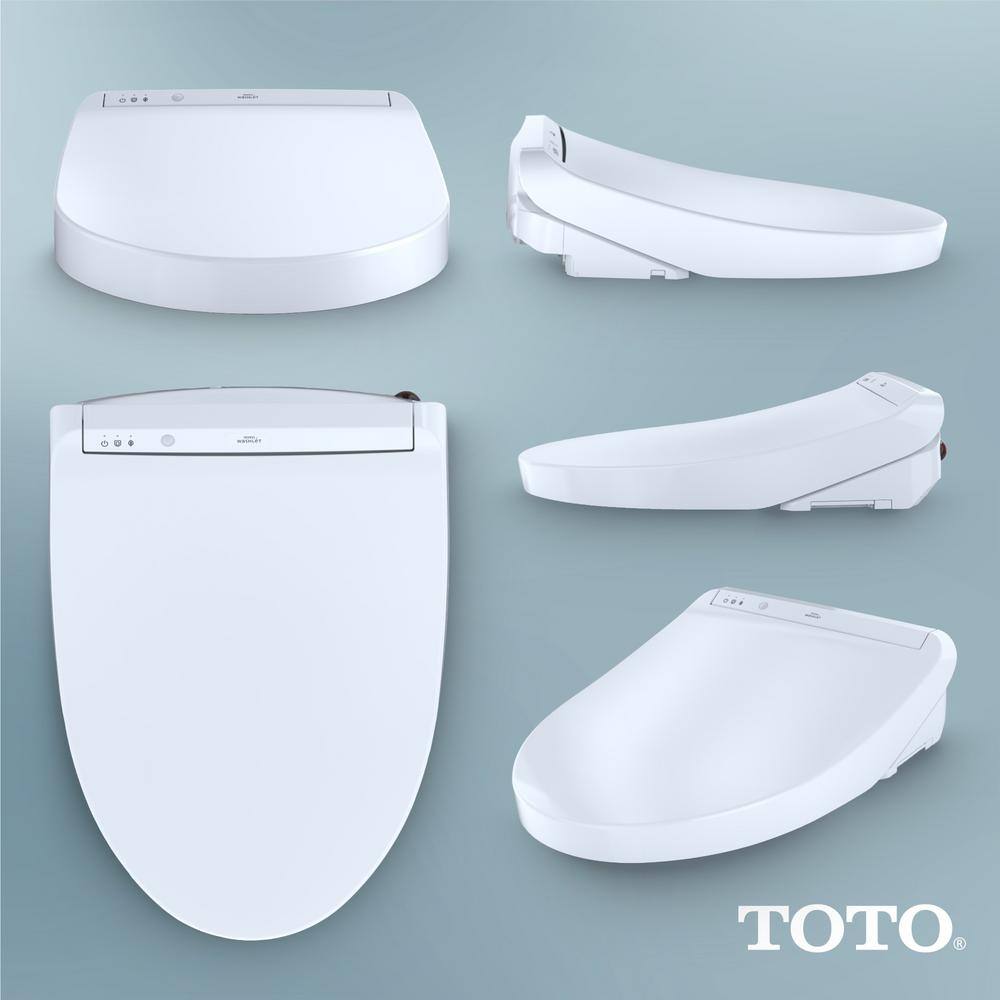 TOTO K300 Washlet Electric Heated Bidet Toilet Seat for Elongated Toilet in Cotton White SW3036R#01