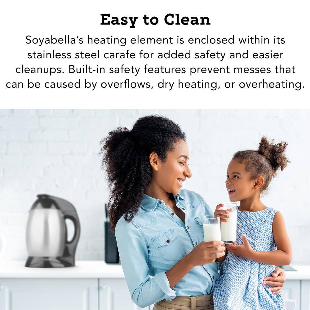 Tribest Soybella Black Stainless Steel Soy and Nutmilk Maker SB-132-B