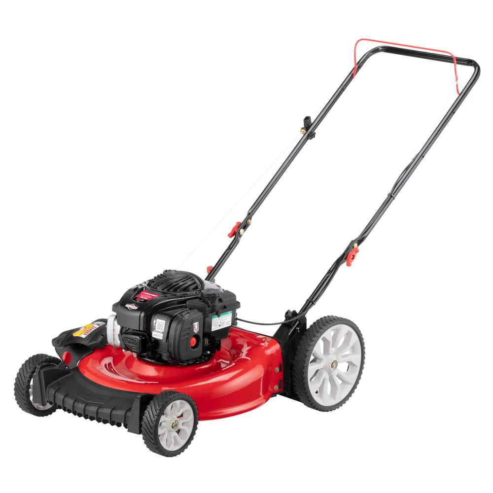 TroyBilt 21in 140cc Briggs and Stratton Gas Push Lawn Mower with Mulching Kit Included