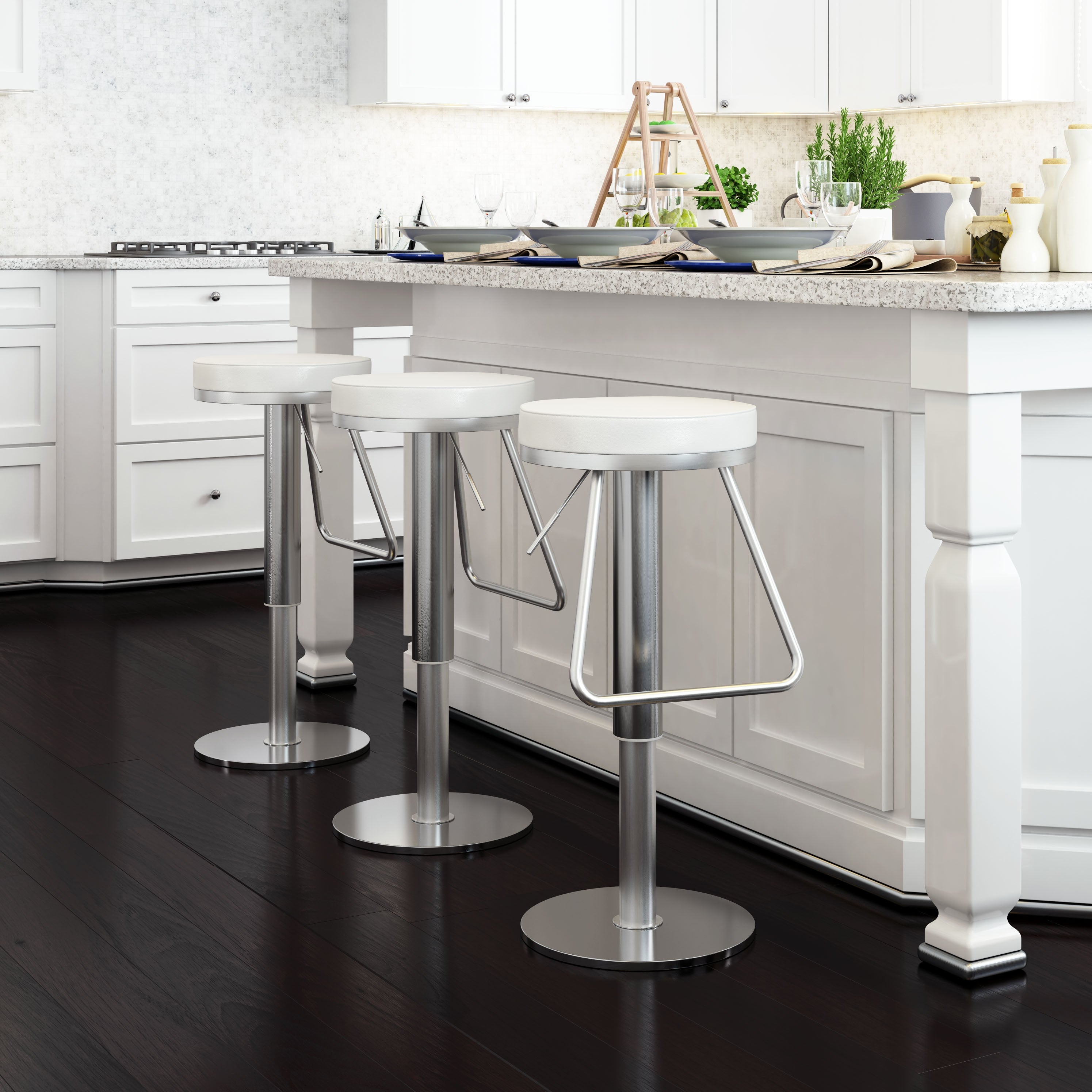 East Bridge Barstool White