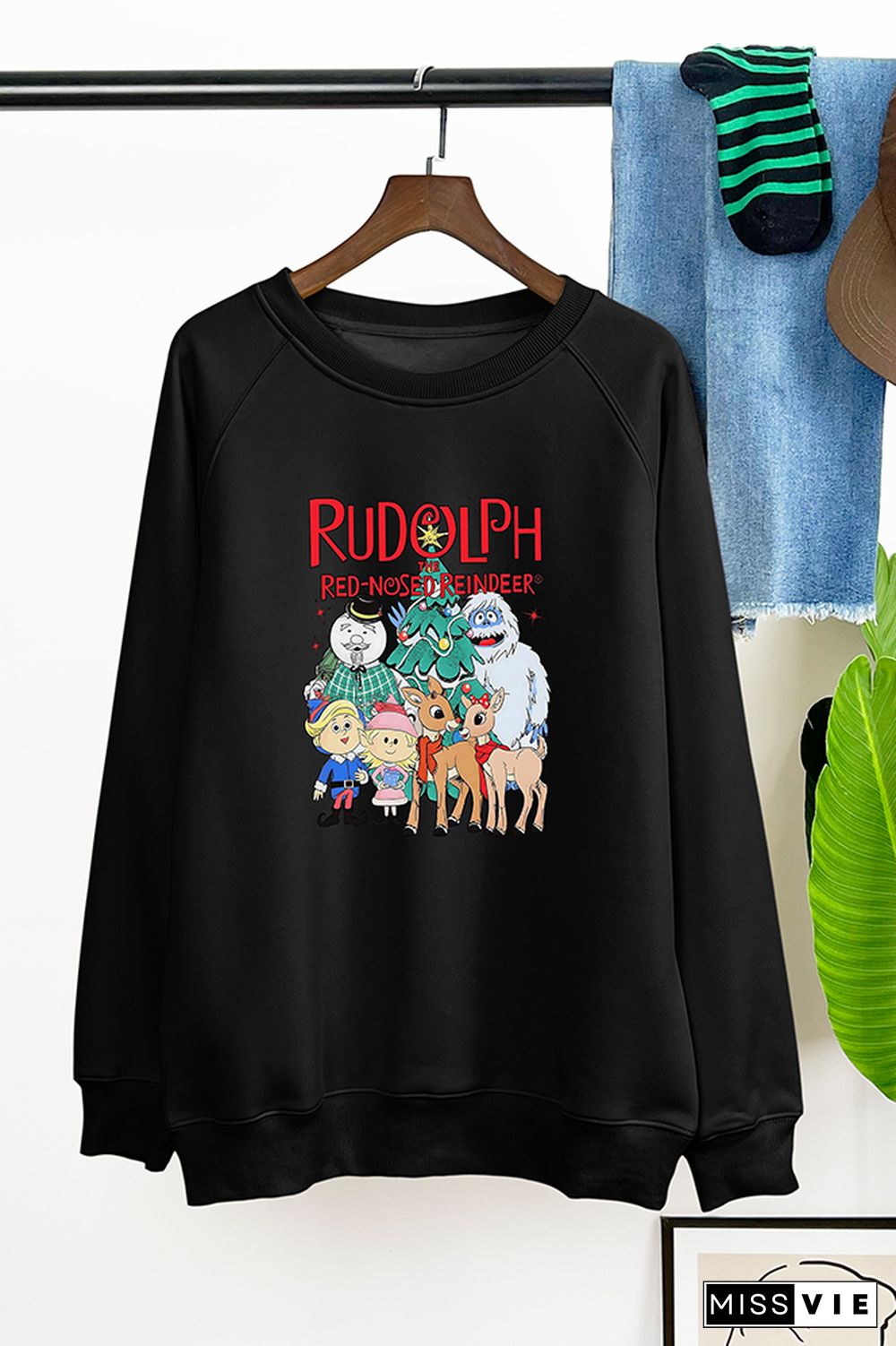 Rudolph The Red Nosed Reindeer Christmas Sweatshirt Wholesale