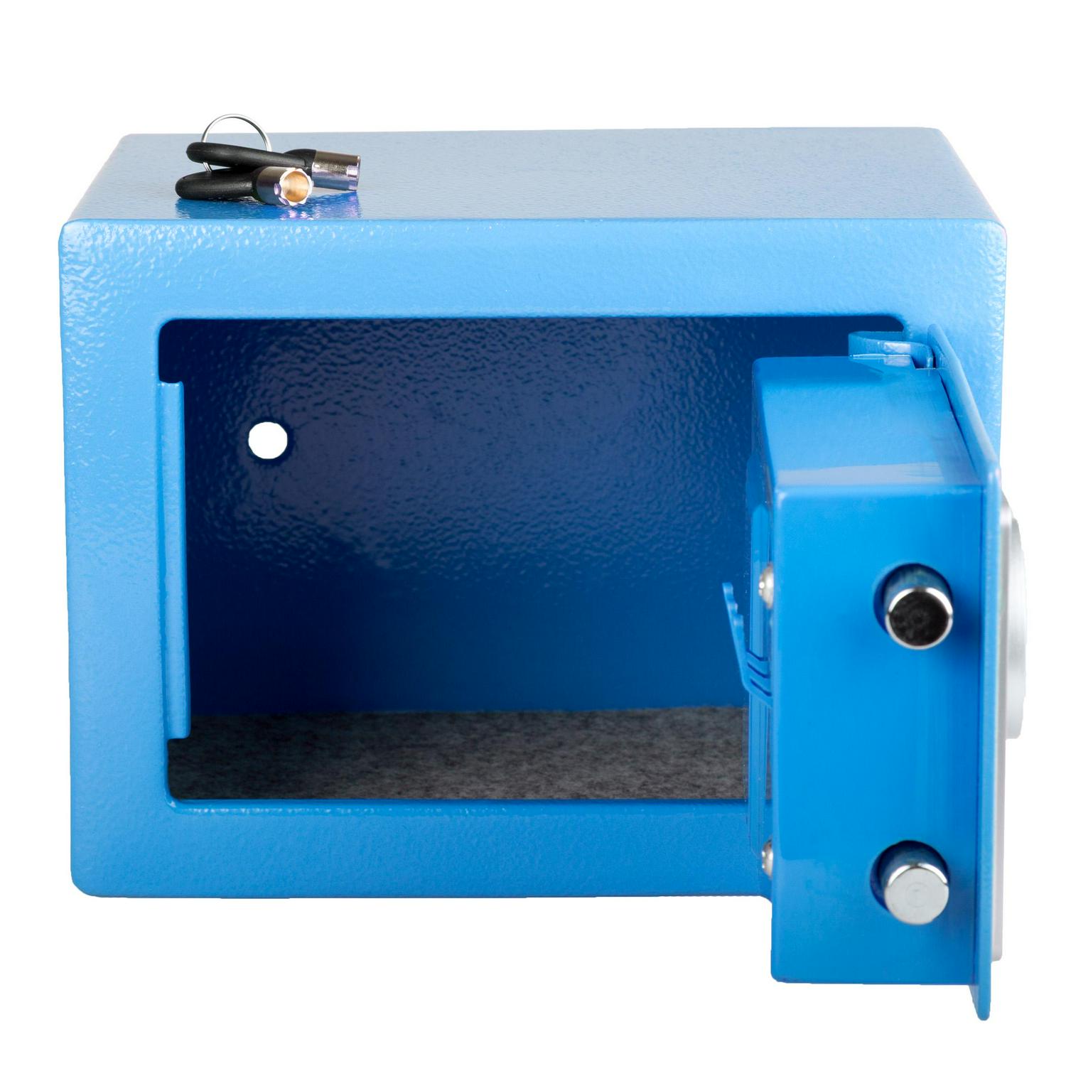 Stalwart Safe a Portable Digital Electronic Security Safe Box (Blue)