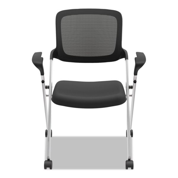 HON VL314 Mesh Back Nesting Chair， Supports Up to 250 lb， 19