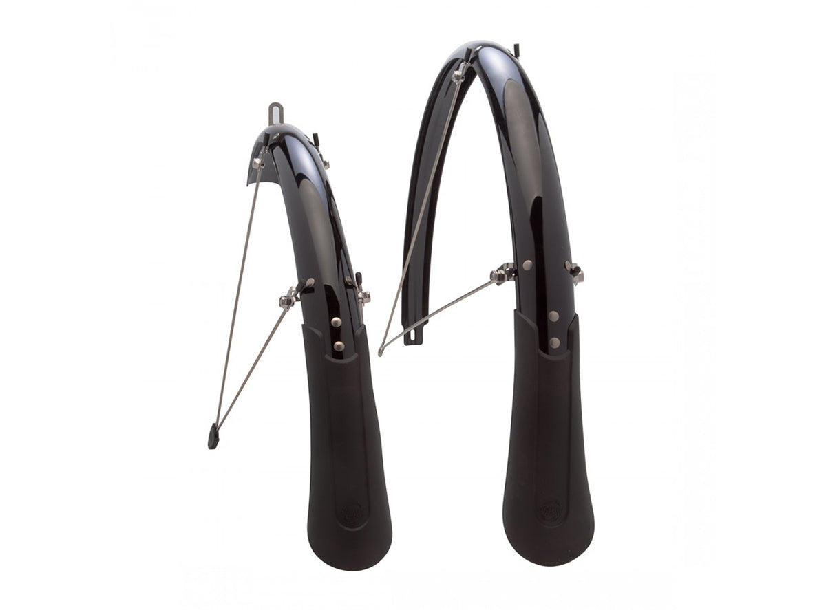 Planet Bike Hardcore Hybrid 700c Fender Set - Black