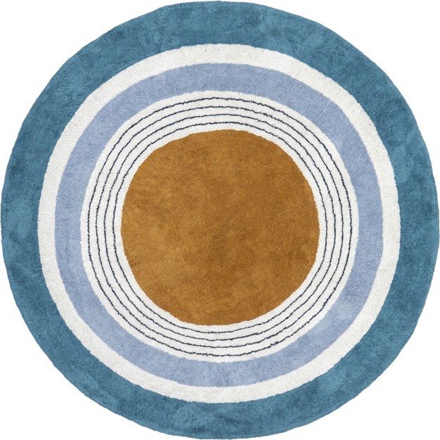 Nuloom Nydia Circular Kids Machine Washable Area Rug