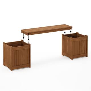 Furinno Tioman Natural Hardwood Planter Box FG16011