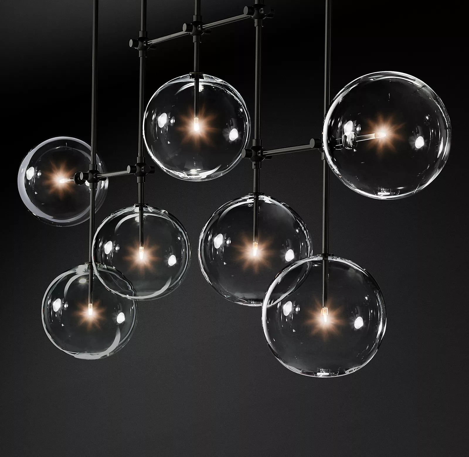 Glass Globe Mobile Chandelier