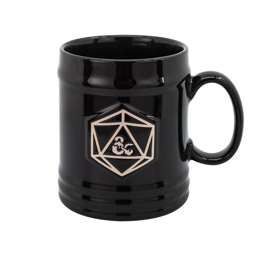 Uncanny Brands Black Dungeons  Dragons Single Cup Coffee Maker with Molded Mug CM-DAD-ST1