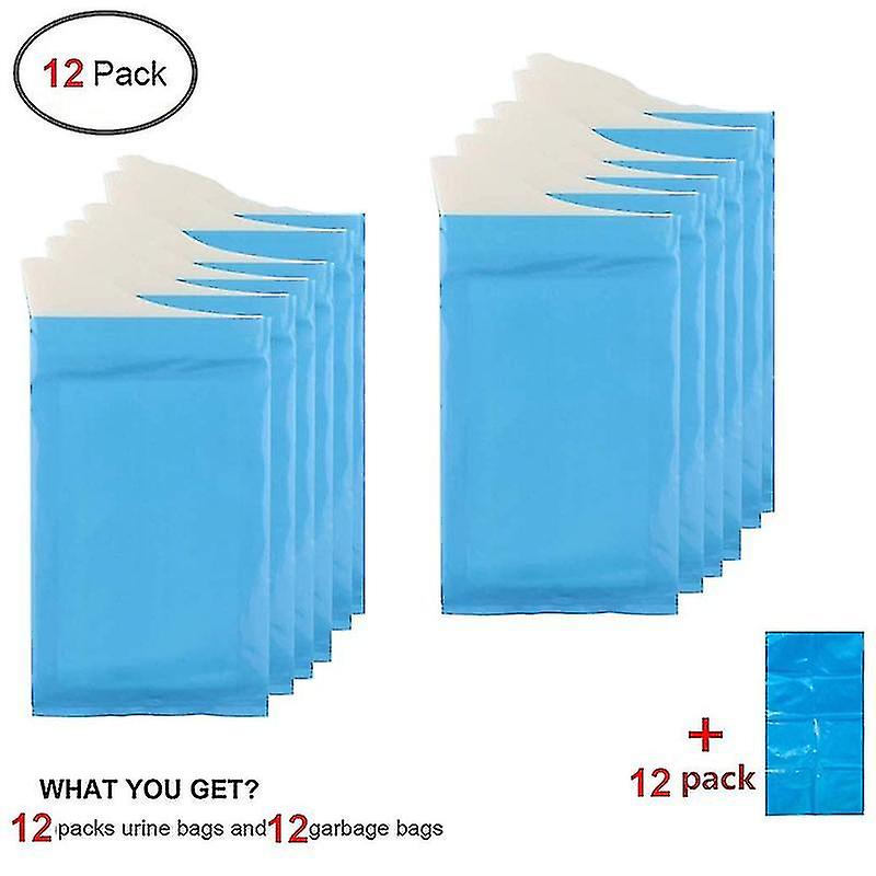 12-pack Disposable Outdoor Emergency Pee Bags