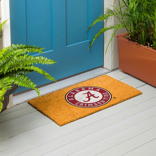 Evergreenncaaalabama Crimson Tide Logo Natural Coir 28 X 16 Inches Indoor Outdoor Doormat