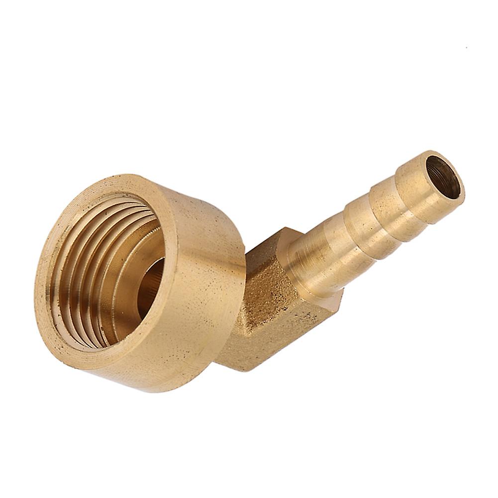 G1/2 Female Thread Brass Elbow Hose Barb Coupling Connector Joint Adapter Fitting(8mm)