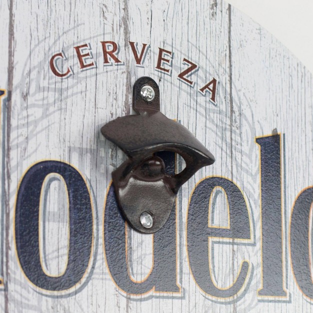 Modelo Beer Bottle Opener cap Catcher Wall Sign Panel American Art Decor