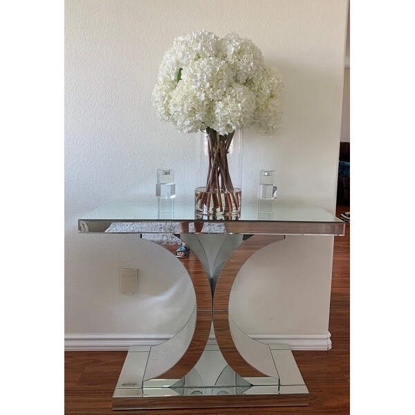 White Hydrangea Bouquet in clear glass cylinder vase