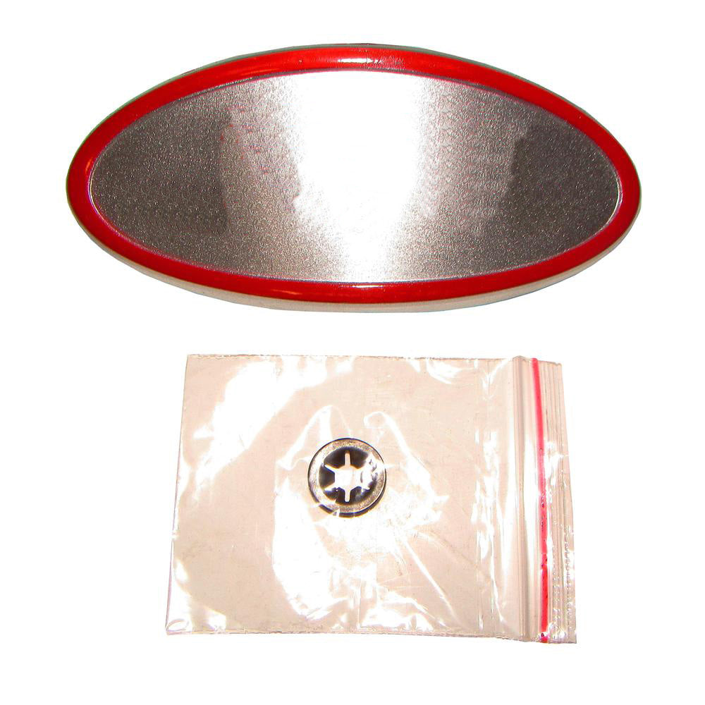 8N16600A 8N16600B Front Hood Nose Emblem Medallion Badge Grill Fits Ford 8N Red Lettering