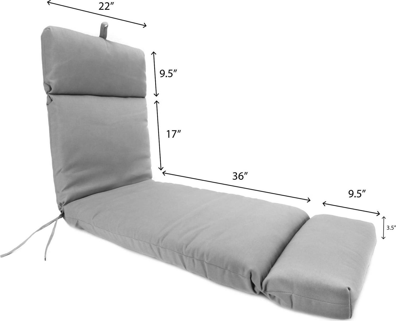 Sunbrella Outdoor 22 x 72 x 4 Chaise Cushion