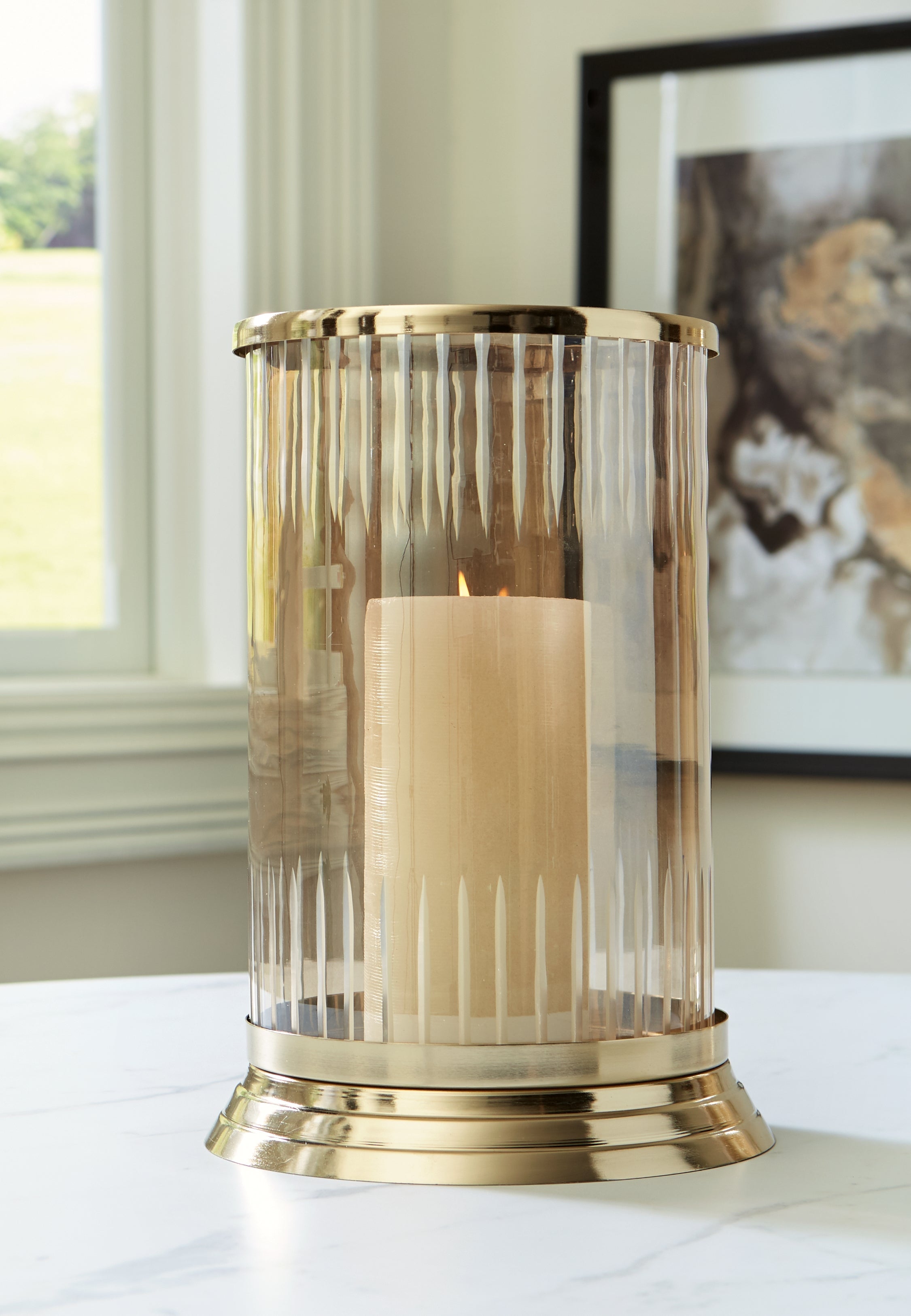 (Online Special Price) Aavinson Gold Candle Holderf