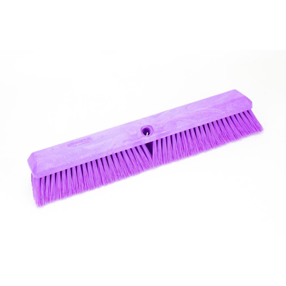 CFS Brands Sparta 18 in. Purple Polypropylene Omni Sweep Push Broom Head (12-Pack) 41890EC68