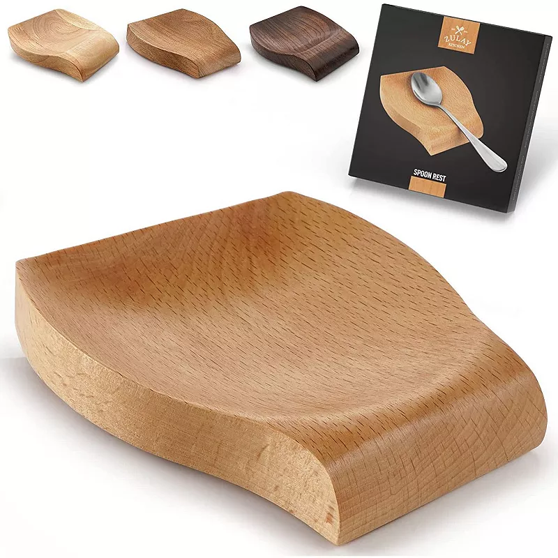 Wood Spoon Rest For Kitchen