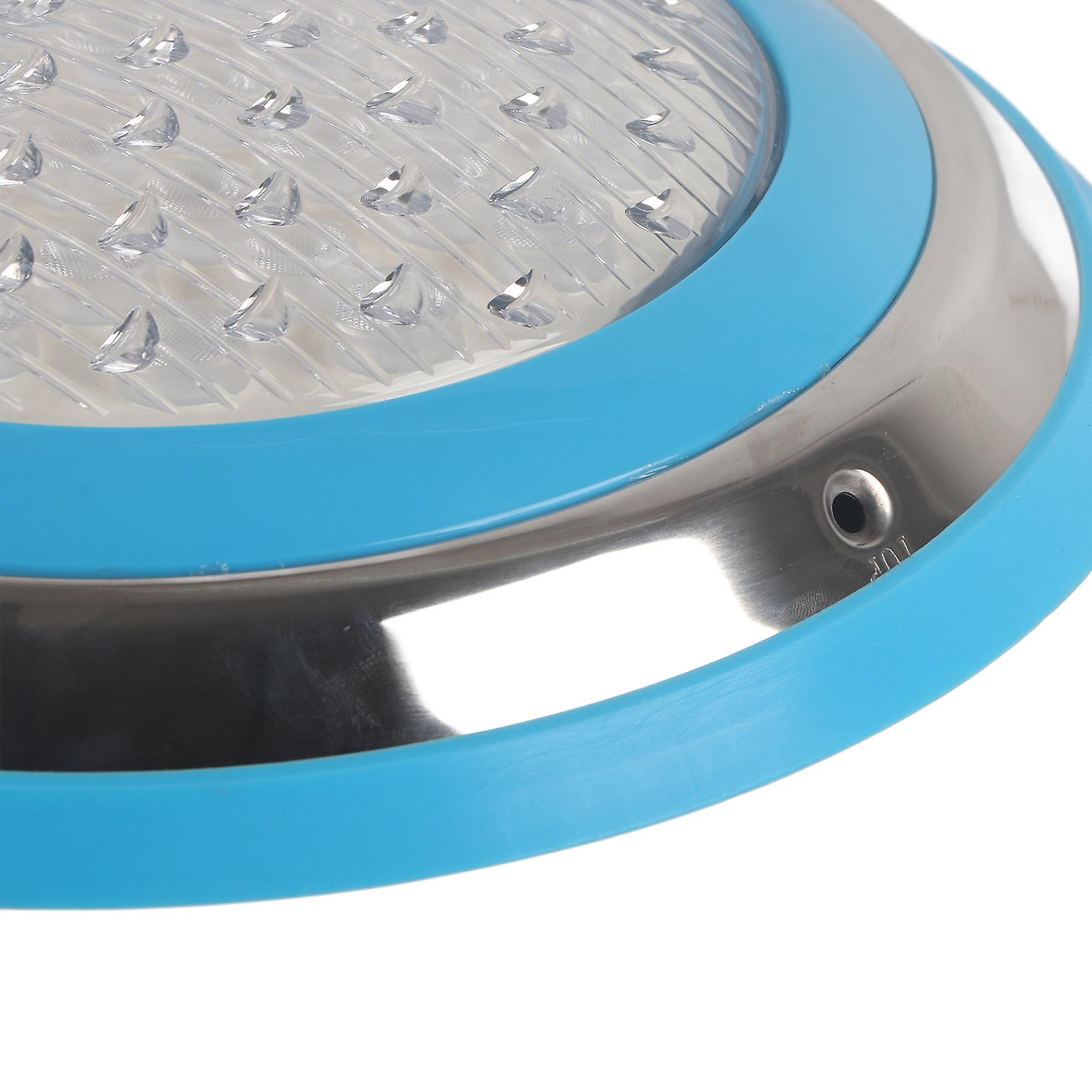 LED Swimming Pool Light Stainless Steel Waterproof Underwater Wall Light for Outdoor AC12V24W‑2400LM