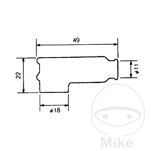 NGK Blue Spark Plug Cap TRS1225-B (8787)