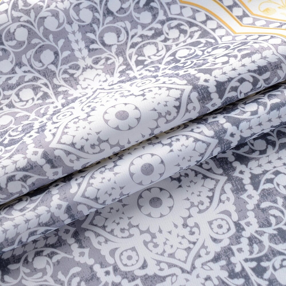 DriftAway Adrianne Pastel Damask Room Darkening Curtain Panel Pair