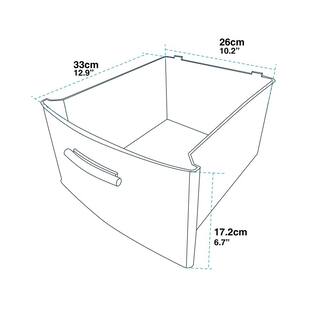 MQ 12.6 in. W x 31.5 in. H x 15 in. D Taupe Resin 4-Drawer Storage Cabinet 393-TAU