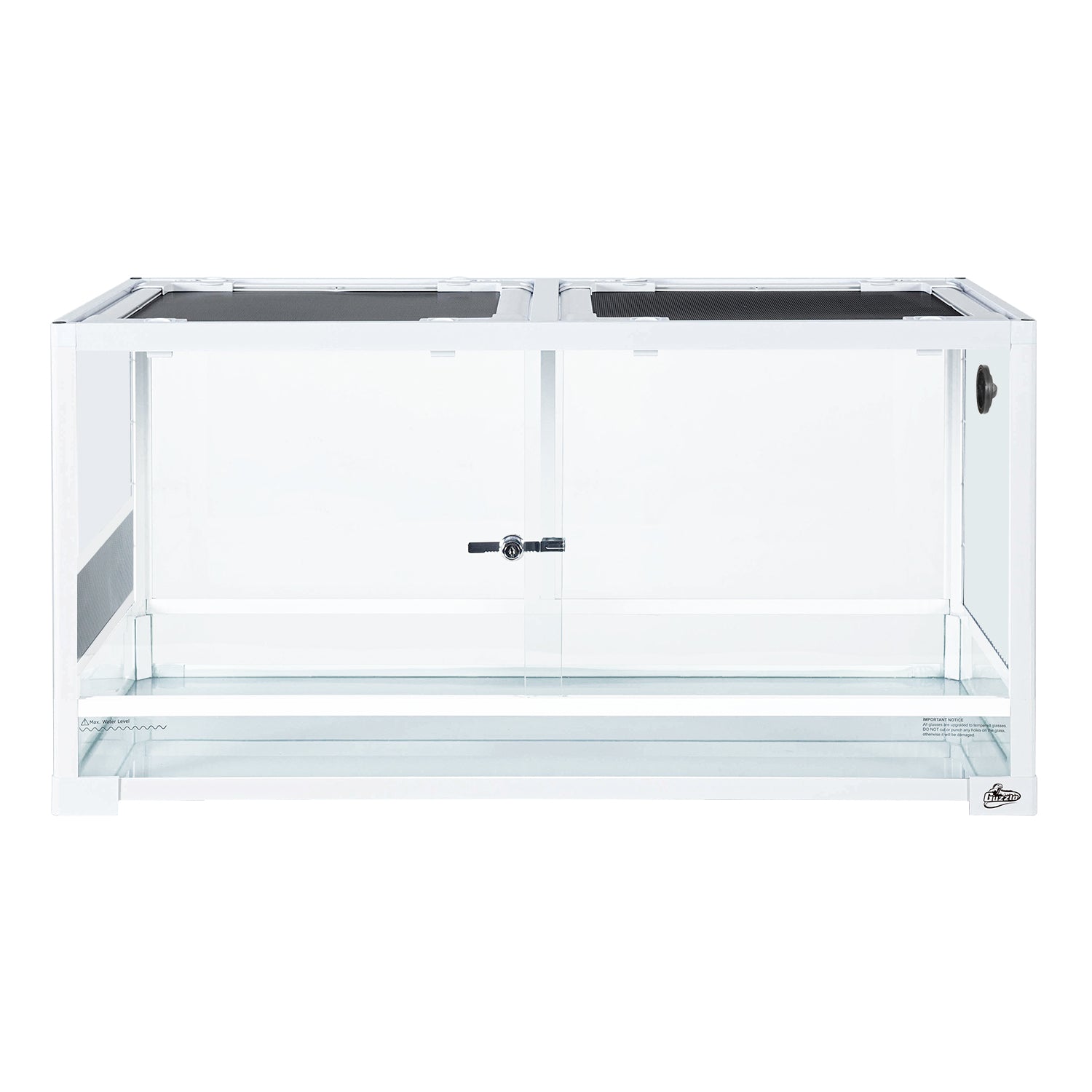 GUZZLO 40gallon White Knock Down Glass Terrarium