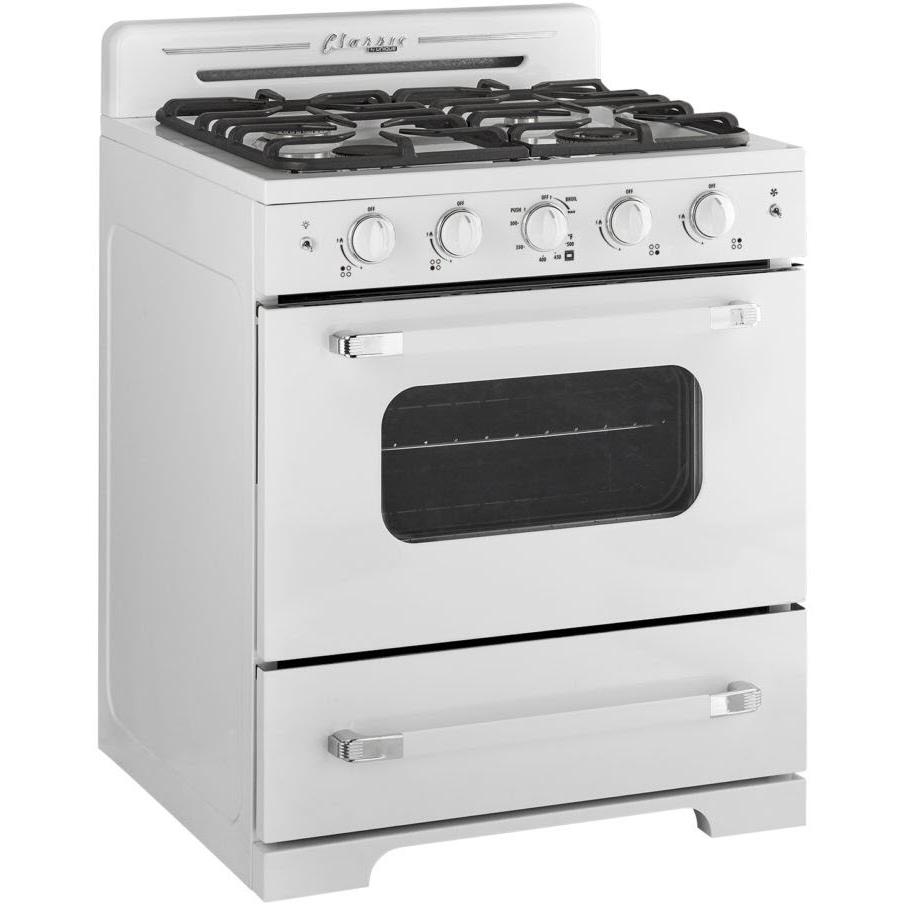 Unique Appliances 30-inch Freestanding Gas Range with Convection Technology UGP-30CR W