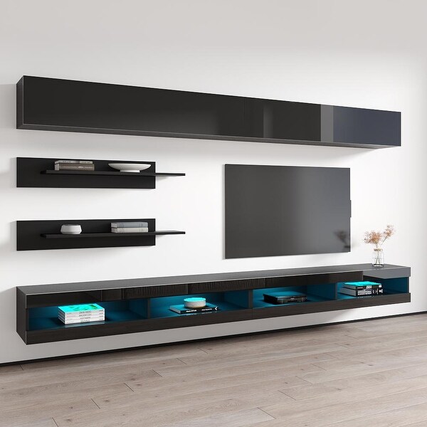 Fly I1 34TV Wall Mounted Floating Modern Entertainment Center