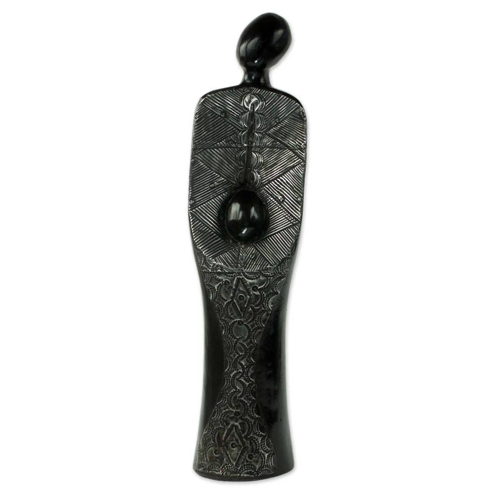 Wood Sculpture  'Maa' (Ghana)