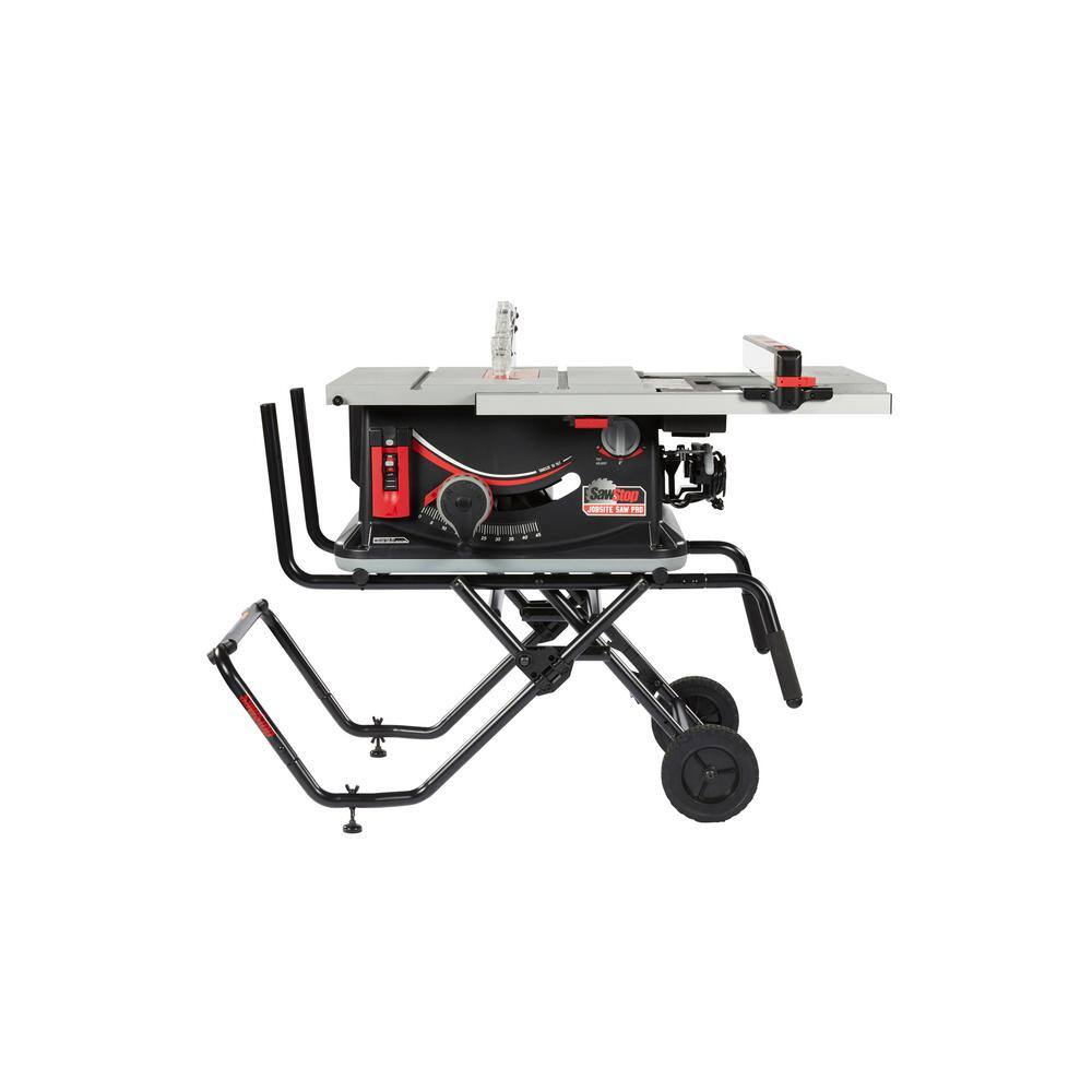 SawStop 15 Amp 120-Volt 60 Hz Jobsite Saw Pro with Mobile Cart Assembly JSS-120A60