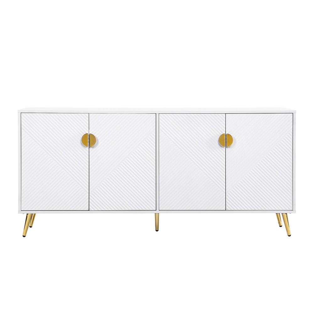 MDF Modern Sideboard with Metal Handle