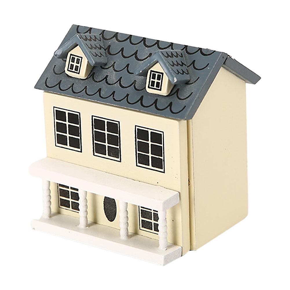 Miniature House Model Tiny Wooden House Decorative Model House Adorable Mini House