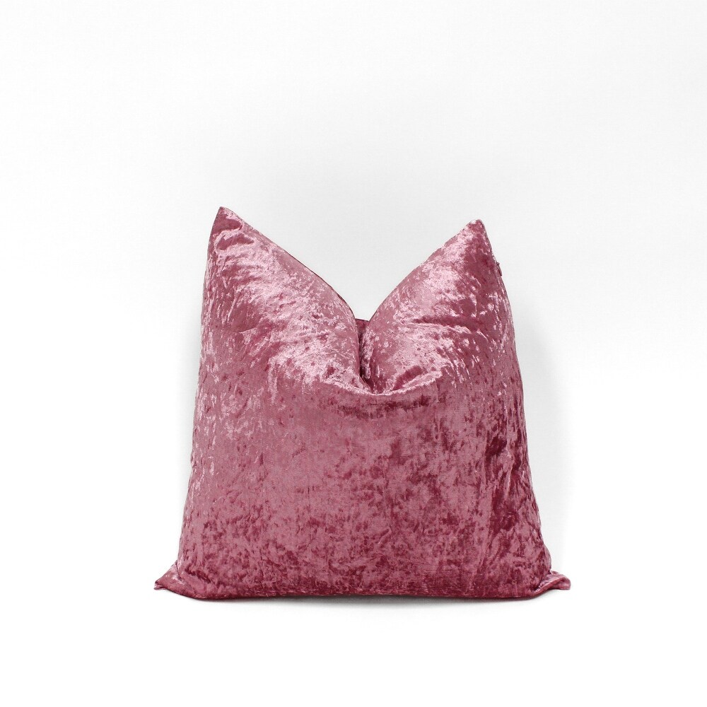 Glow's Avenue Square Velvet Solid Color Throw Pillow Cover Set of 2