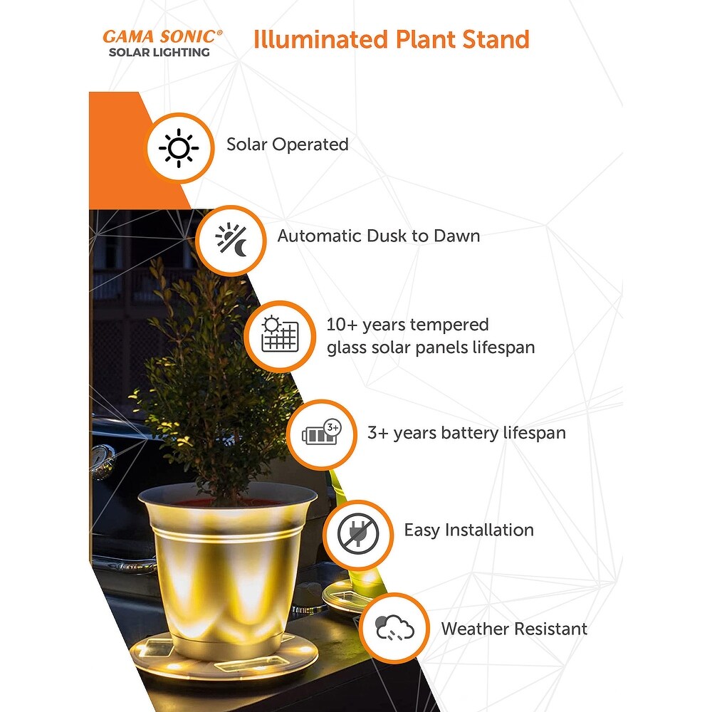 Solar Uplight Planter Base