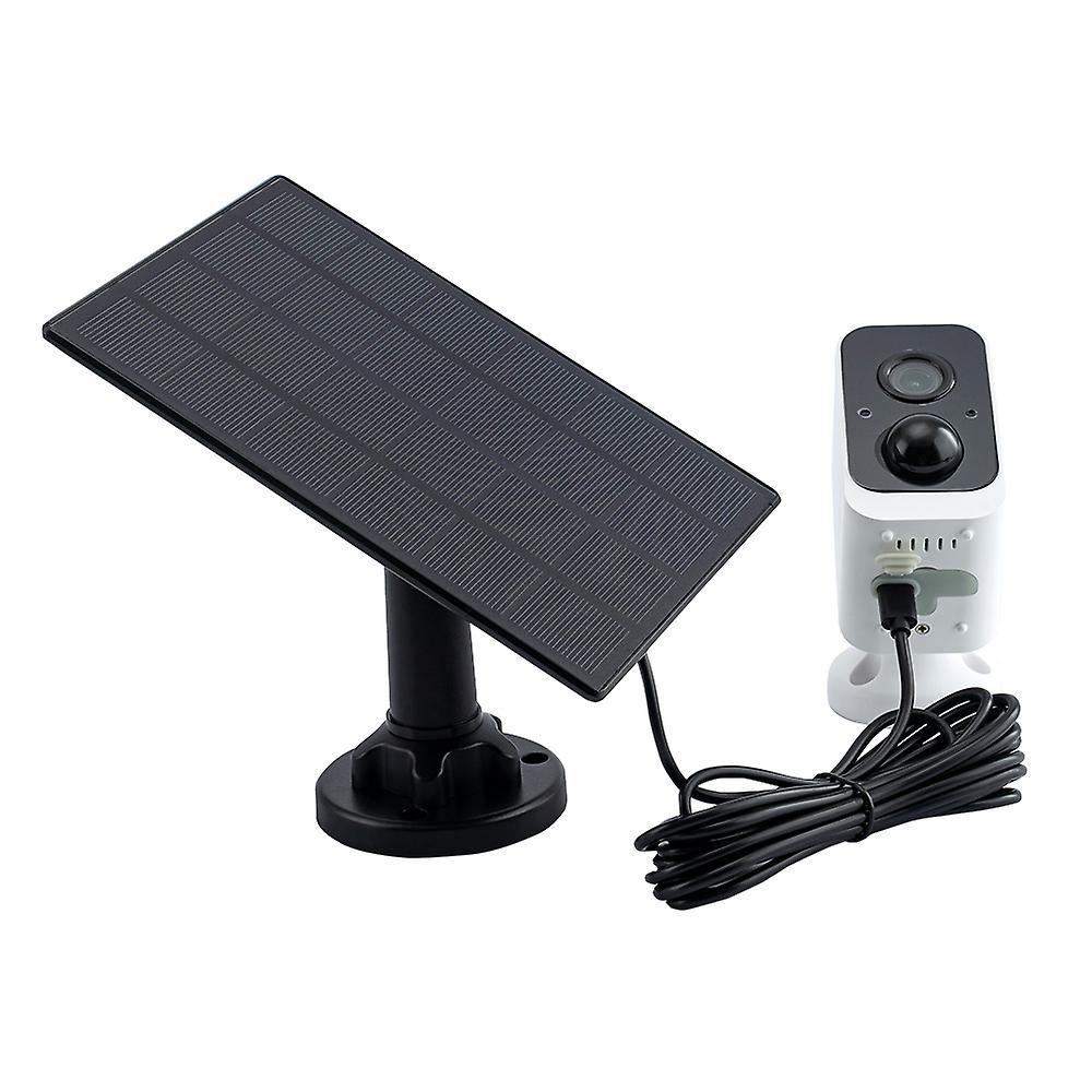 1security Camera 1solar Panel 2rechargeable Battery 1user Manual 1bag Of Screw White