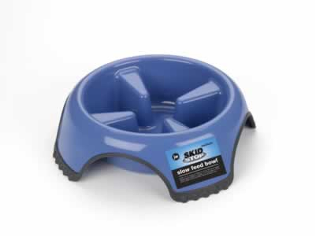 JW Pet Skid Stop Slow Feed Dog Bowl， Medium