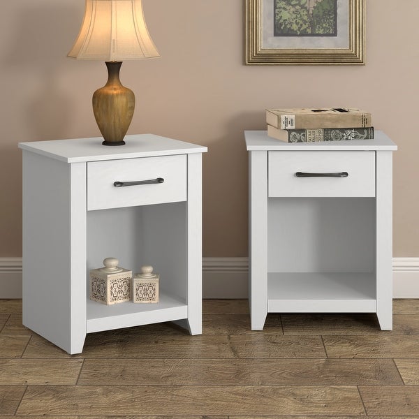 Gretta 1-Drawer Nightstand (23 in. H x 18.7 in. W x 15.7 in. D) (Set of 2) - - 37362397