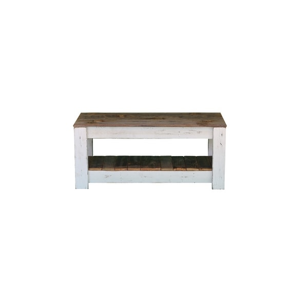 Combo Coffee Table with Shelf