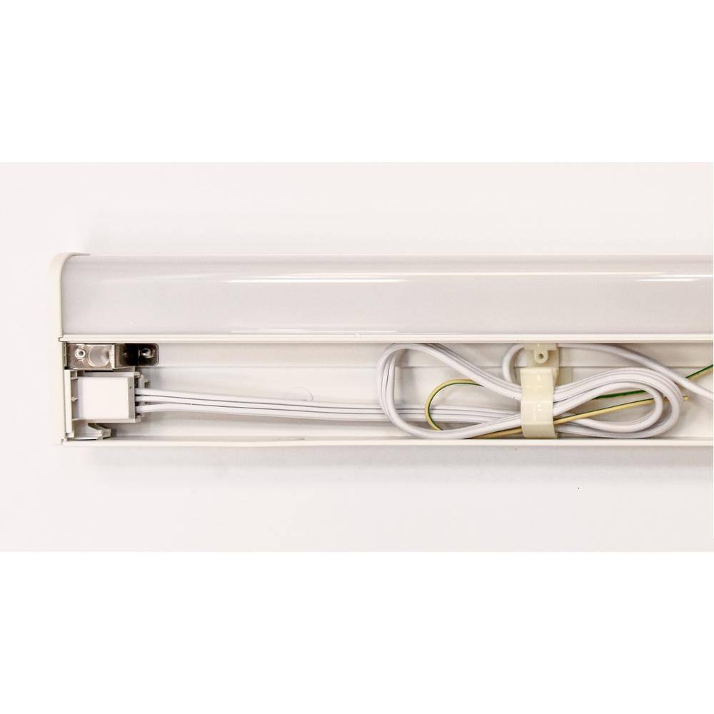 Commercial Electric Direct Wire Aluminum 24 in. LED White CCT Changing Under Cabinet Light PL9035