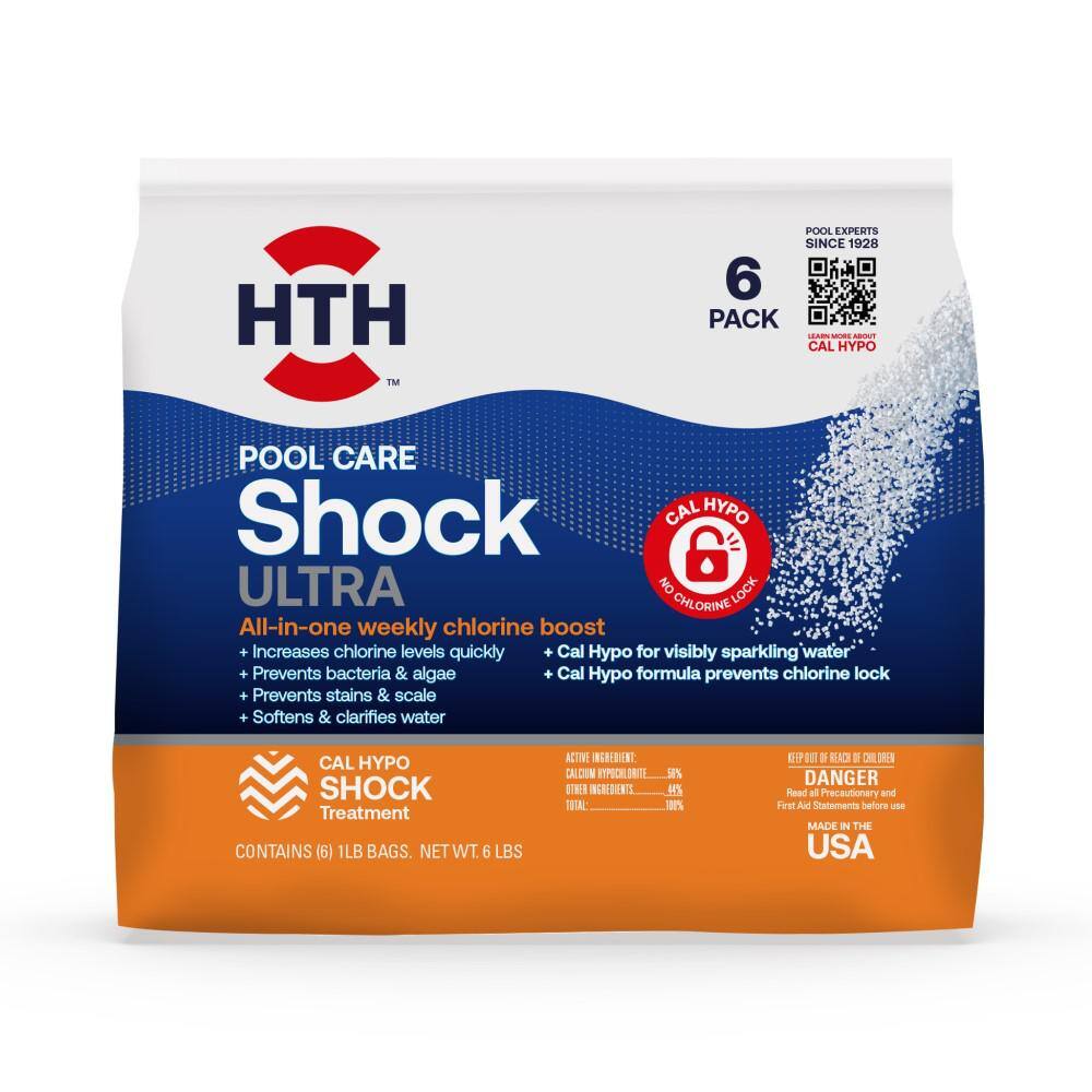 HTH 6 lbs. Pool Care Shock Ultra (6-Pack of 1 lb.) 52040