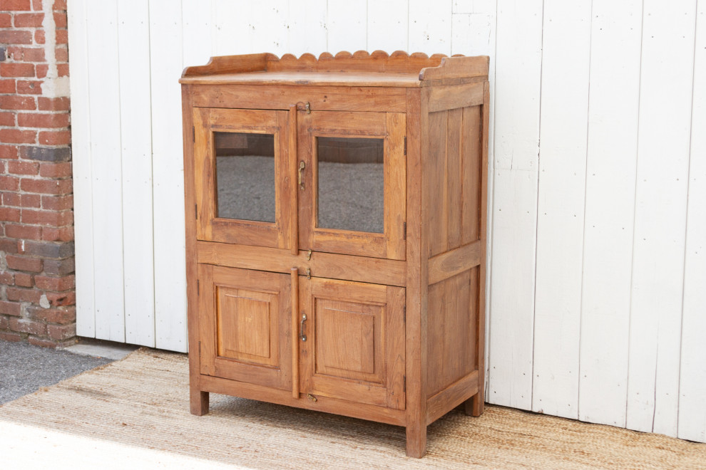 Antique Teak Colonial Cabinet   Transitional   Accent Chests And Cabinets   by De cor  Houzz