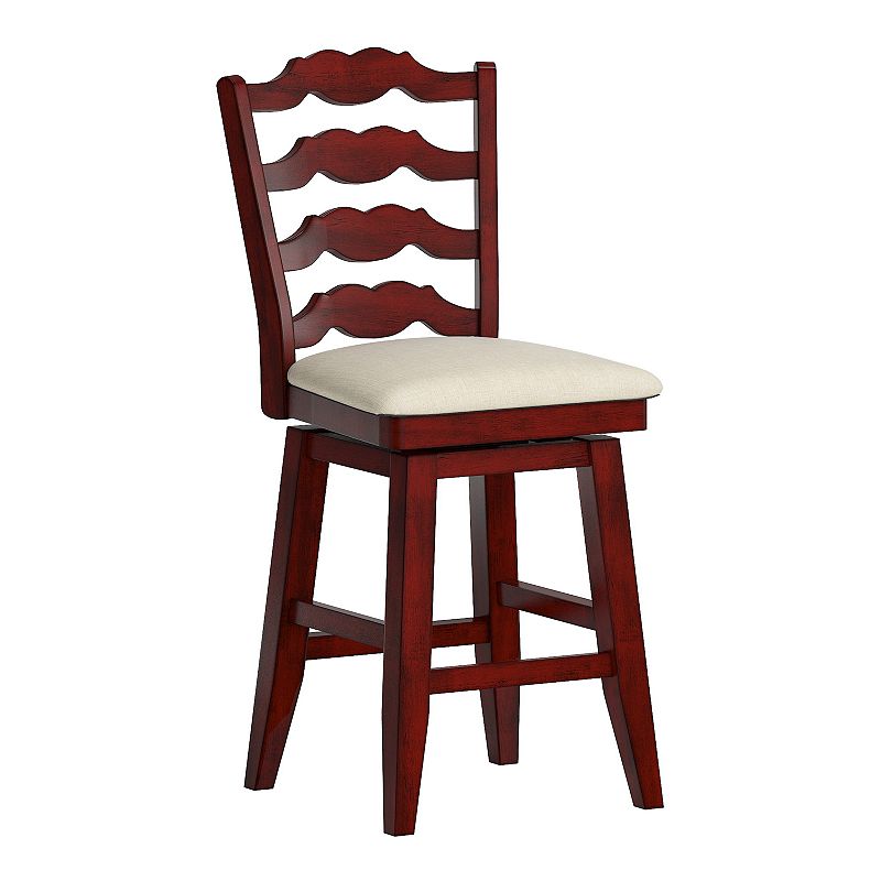 HomeVance Zackery Ladder Back Swivel Dining Chair